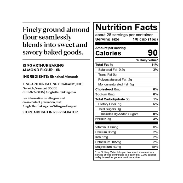 Almond flour nutrition facts