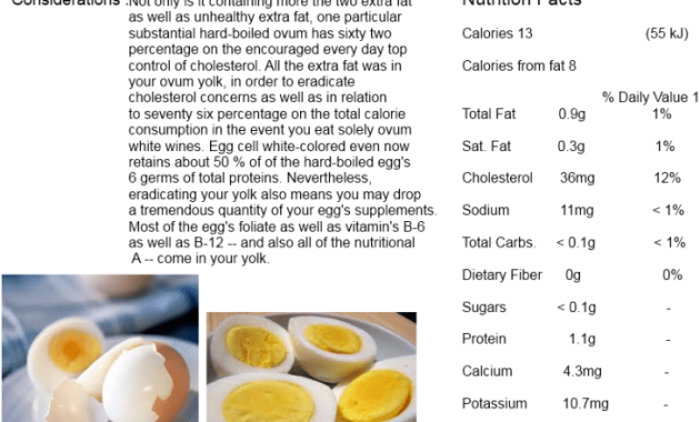 Hard Boiled Egg White Nutrition Facts