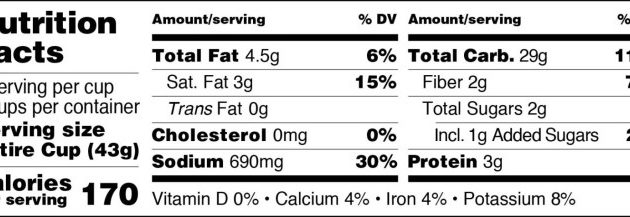 Mashed Potatoes Nutrition Facts