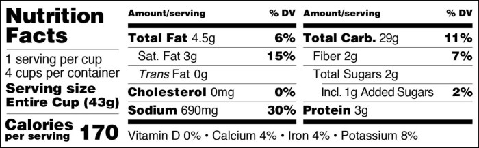 Mashed potatoes nutrition facts