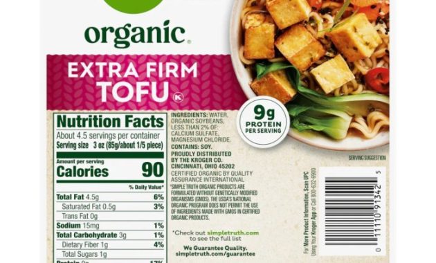 Extra Firm Tofu Nutrition Facts A Complete Guide